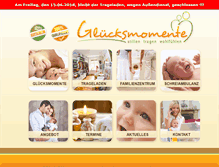 Tablet Screenshot of gluecksmomente-cottbus.de